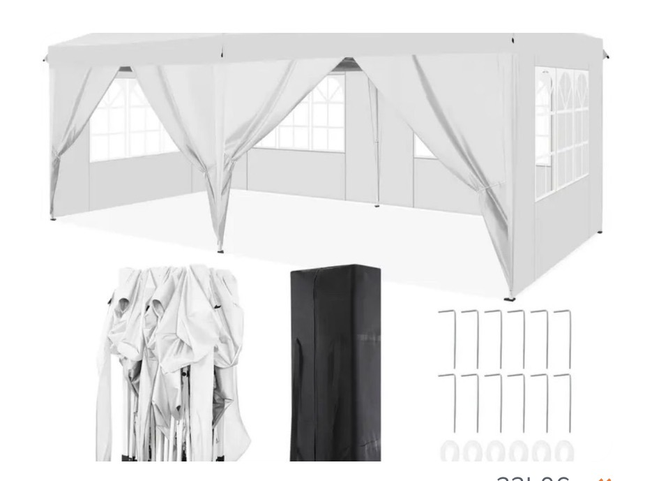 Tonnelle  dépliable 3*6 m